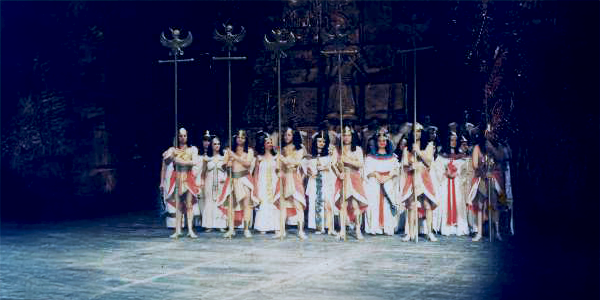 Performance of Aida at the Romanian National Opera, February 2001