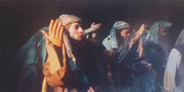 Dramatic scene from Nabucco at the Romanian National Opera, May 1998